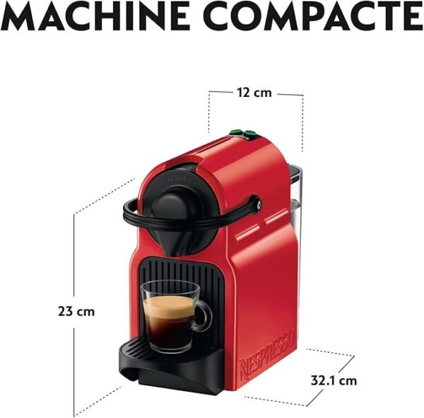 Machine a cafe Nespresso Inissia rouge / noir - Image 2