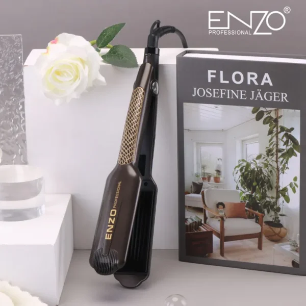Lisseur Enzo Ceramic Glaze Widened Panel Hair Straightener - Image 2