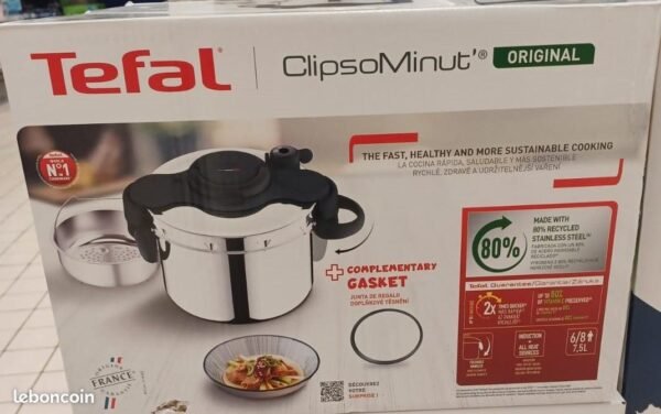 Cocotte-Minute Tefal 7.5L ClipsoMinut - Image 2