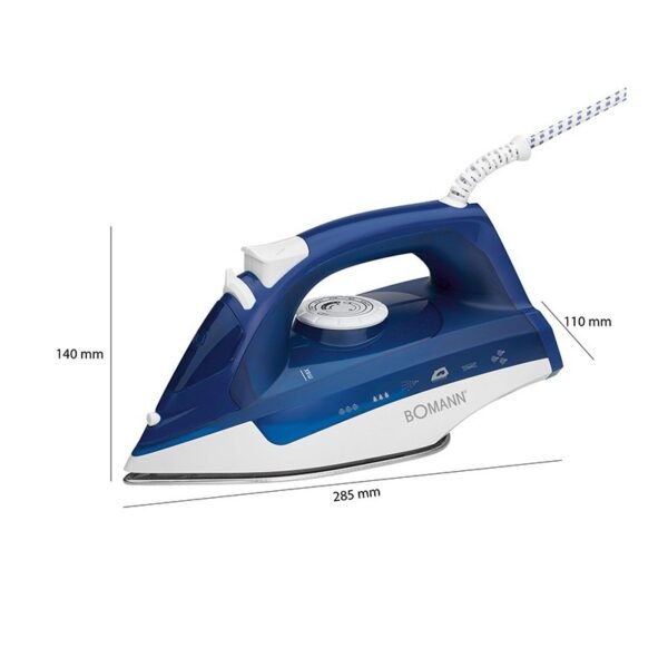 Fer a repasser a vapeur Sonashi avec 7 fonctions 2200W Bomann DB 6004 CB Blanc/Bleu - Image 2
