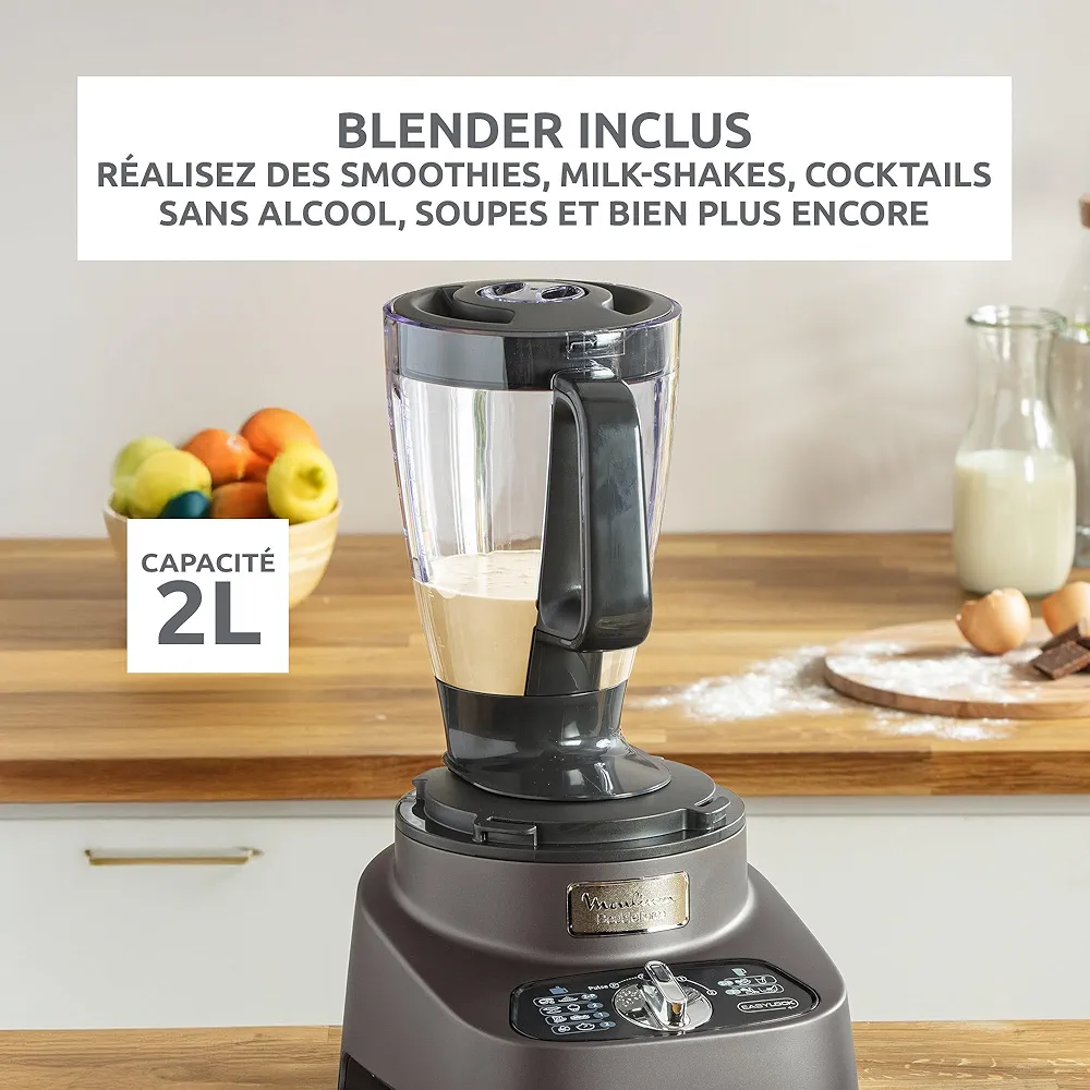 Robot Multifonction Moulinex Doubleforce 1000W 10 Accessoires 31 Fonctions - Image 6