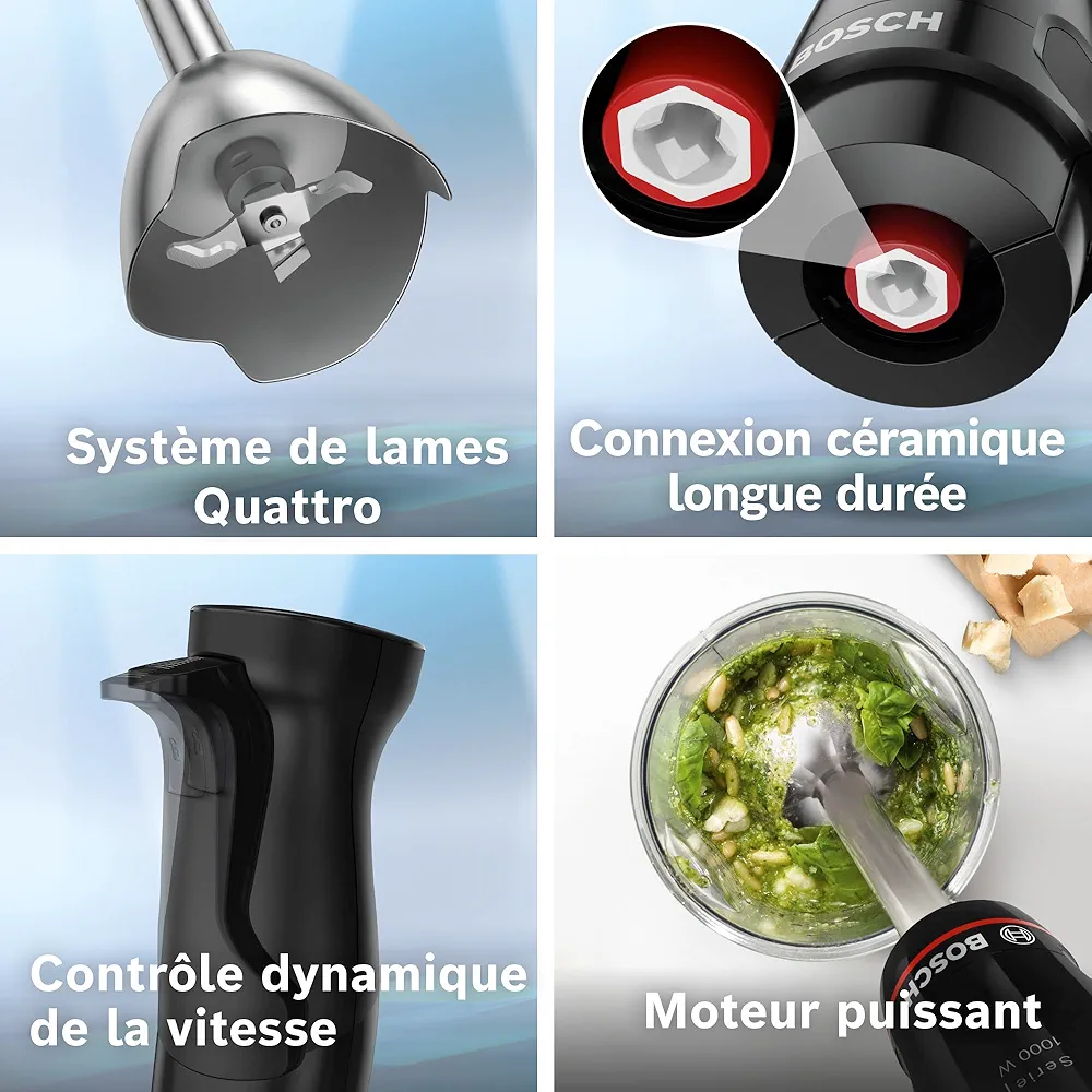 Bras Mixeur Bosch Serie4 1000W ErgoMaster - Image 3