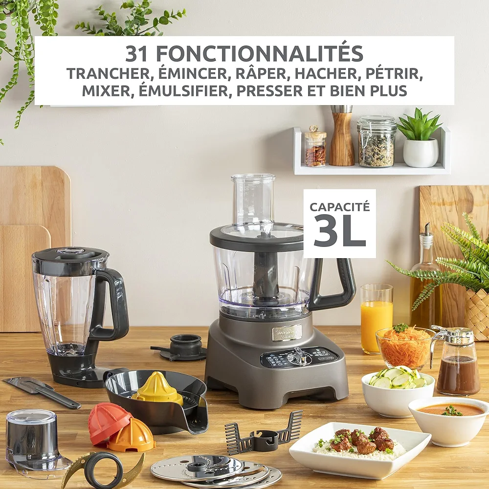 Robot Multifonction Moulinex Doubleforce 1000W 10 Accessoires 31 Fonctions - Image 4