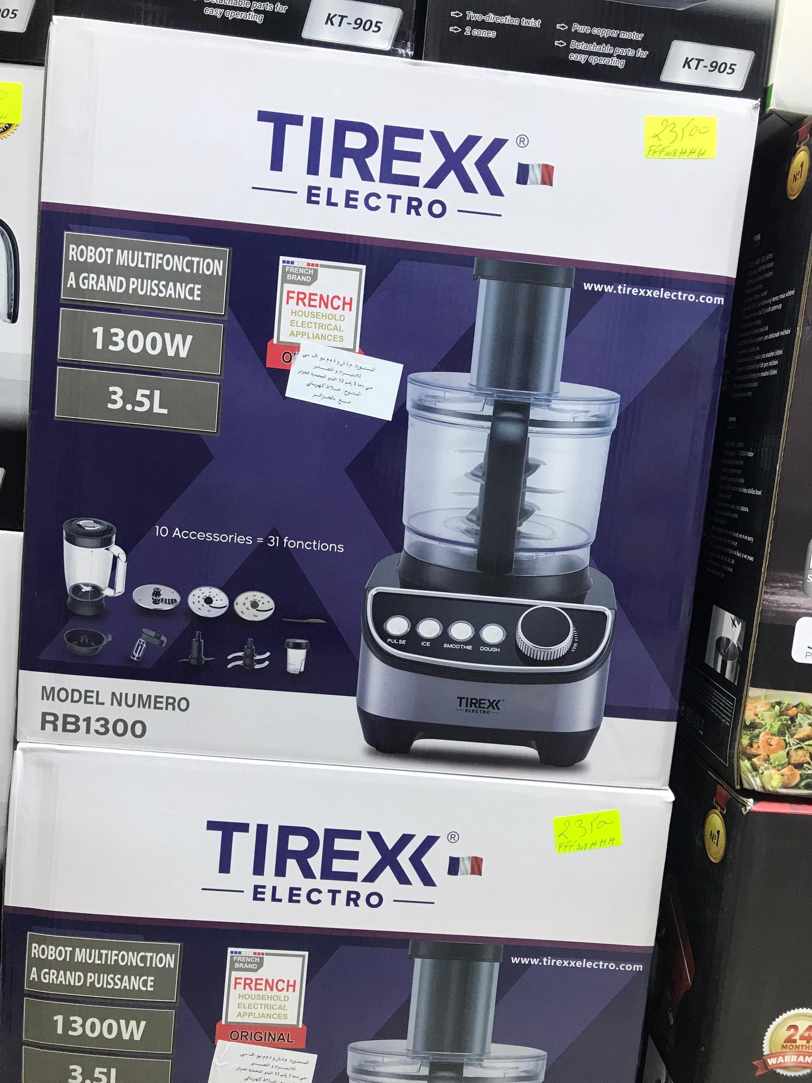 Robot Multifonction Tirexx electro 1300W 10 Accessoires 31 Fonctions - Image 2